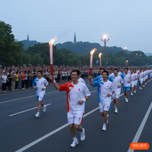 杭州亚运会火炬传递启动，激情点燃亚运梦想